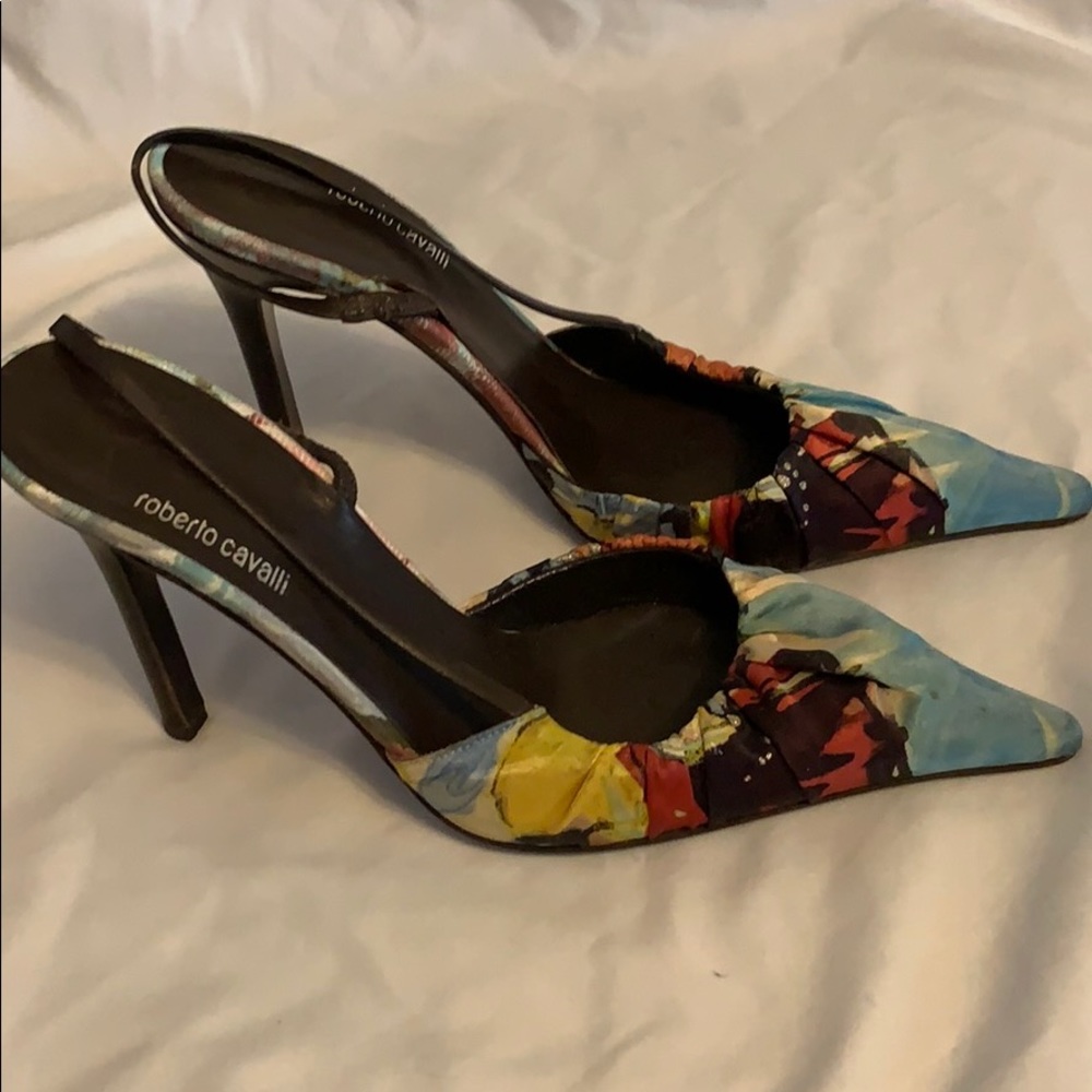 Roberto Cavalli Sling Back heels